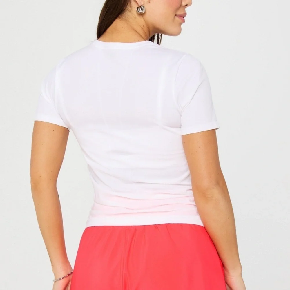 NWT Fabletics Feather Tech+ Short-Sleeve Top - Picture 2 of 6